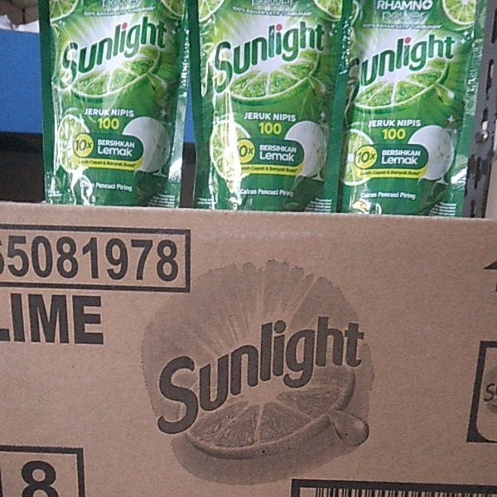 Sunlight jeruk nipis 1 dus isi 72 pcs / 90 ml