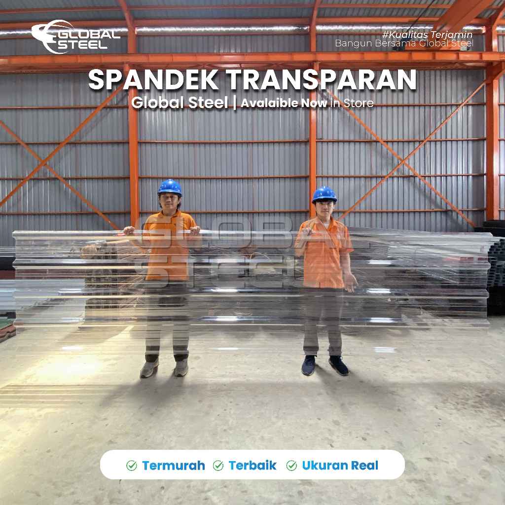 Spandek transparan PC spandek plastik