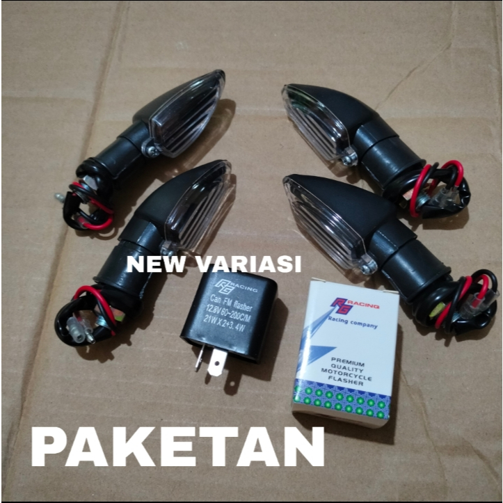 paket flasher sen + 4 pcs lampu sen mini vixion new lampu sein mini vixion new cb150r vixion old uni