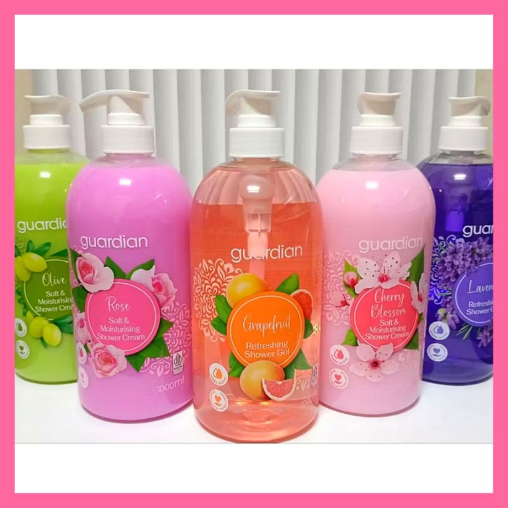 guardian ASLI ORIGINAL sabun mandi body wash 1000ml rose lavender fruit Aloe vera