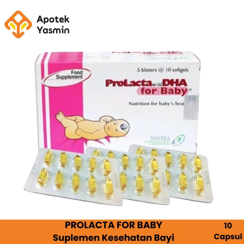 Prolacta For Baby With DHA 1 Strip 10 kapsul - Vitamin DHA Bayi