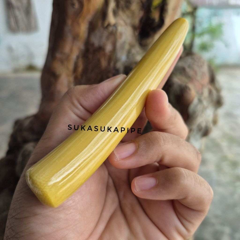 Pipa Once Serbuk Kalcium Motif GG Berserat Ukuran 10 cm