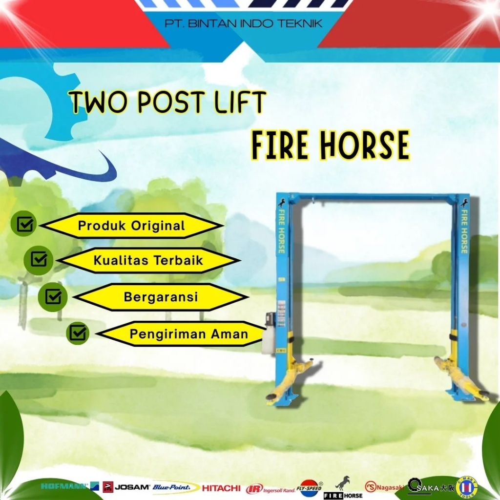 Car lift / 2 post lift / hidrolik mobil / lift service mobil / hidrolik service mobil Fire Horse