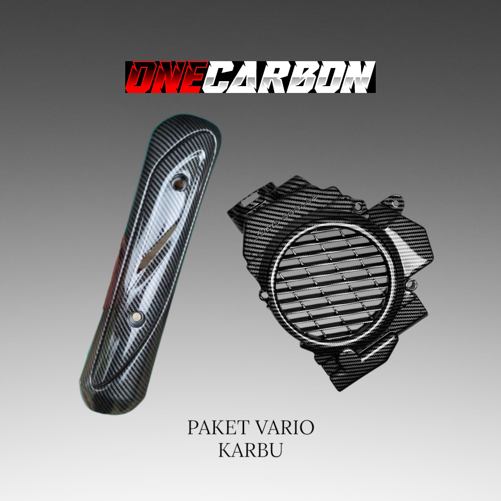 RADIATOR CARBON VARIO KARBU TUTUP KNALPOT VARIO KARBU CARBON cover radiator vario karburator carbon 