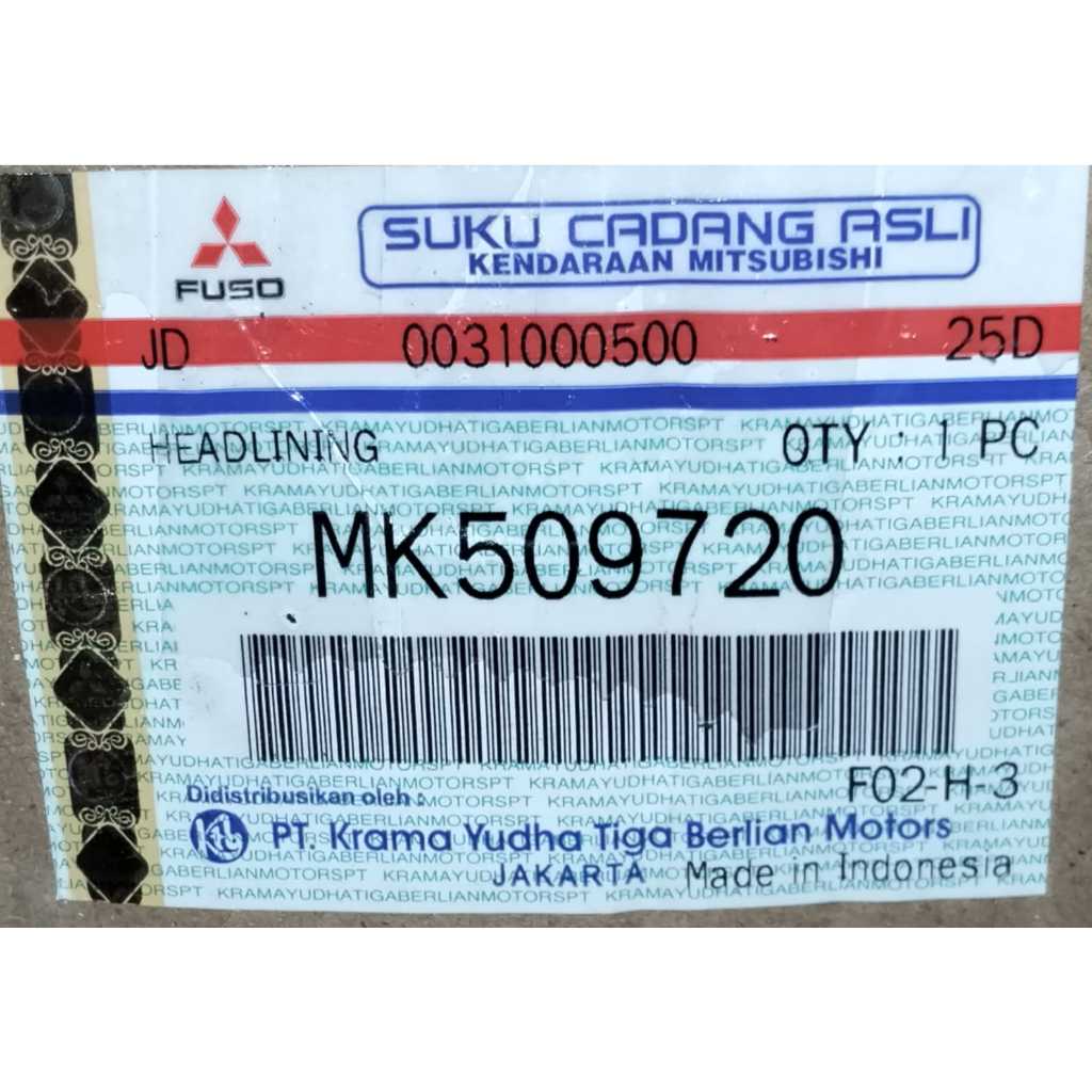 KAIN PLAFON MITSUBISHI CANTER 125PS / MK509720