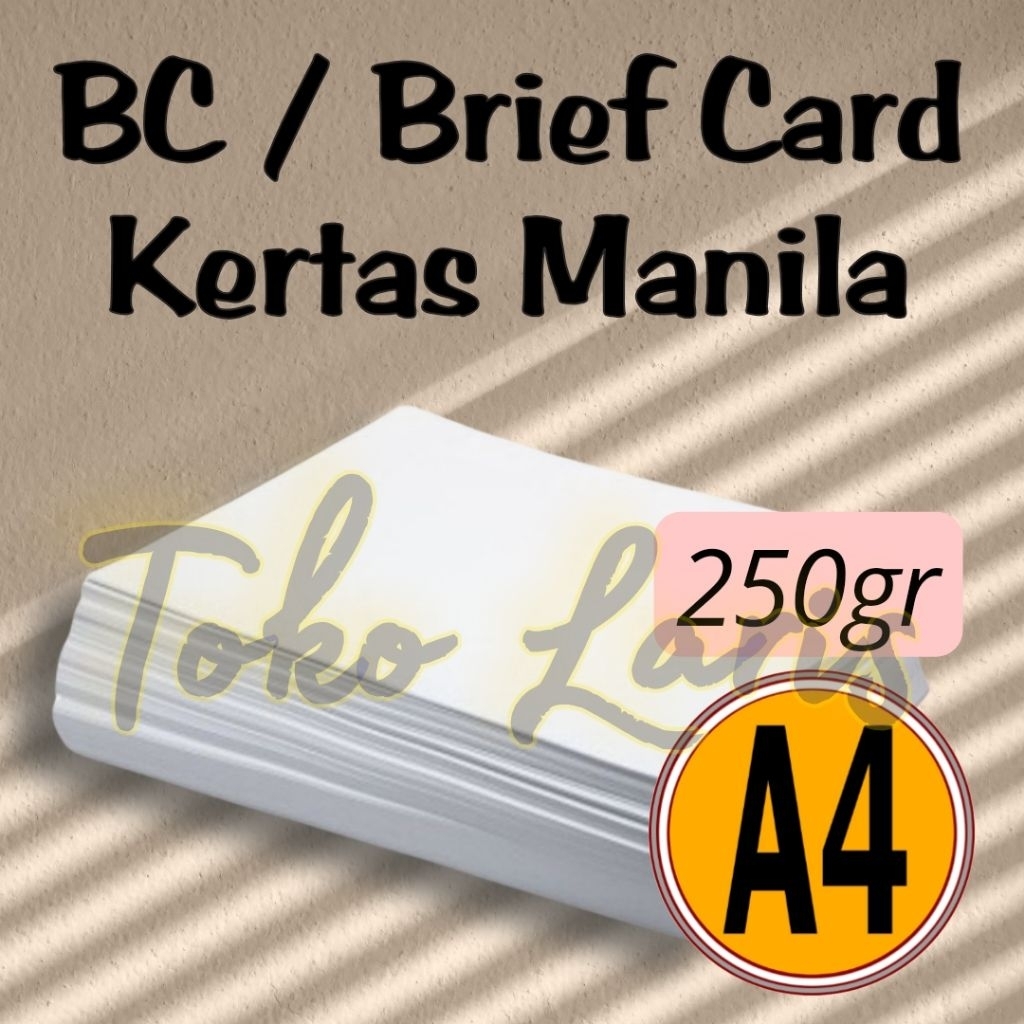 Kertas Cover Brief Card BC 250gr A4 / Folio Putih