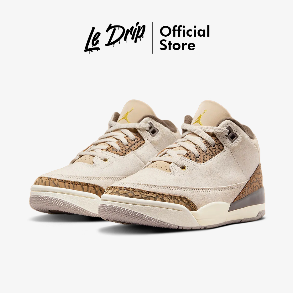Nike Air Jordan 3 Retro Palomino Orewood Brown Cream Black Authentic