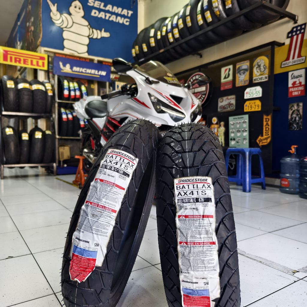 Battlax AX41S 120/70.17 + 160/60.15. Ban Xadv 750 depan belakang