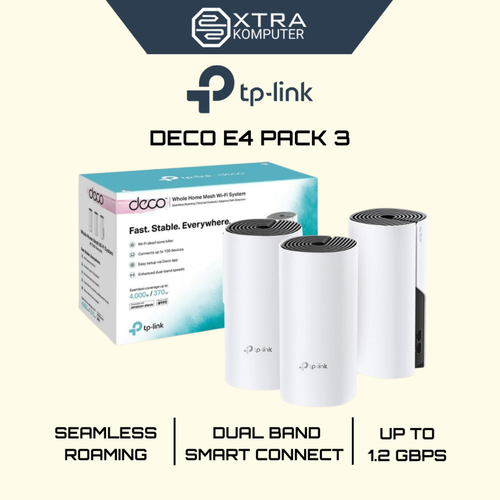 TP LINK DECO E4 / TPLINK DECO E 4 - 3 Pack