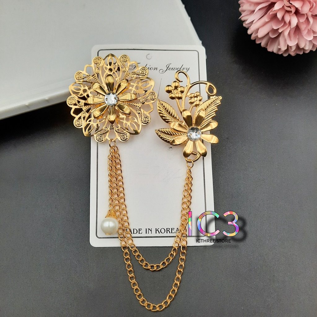 Bros kebaya Janggan | Bros Rantai Kebaya | Bros kenari jurai