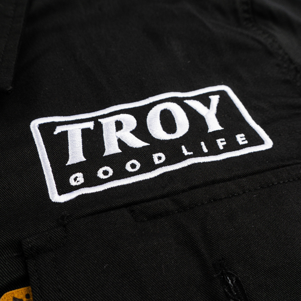 TROY COMPANY Work Shirt Black Culture - Workshirt Kemeja Kerja PDH Hitam WSN 3459