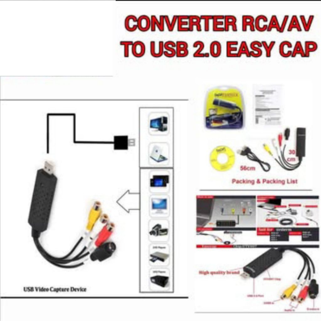 EASYCAP KONVERTER RCA / AV TO USB 2.0
