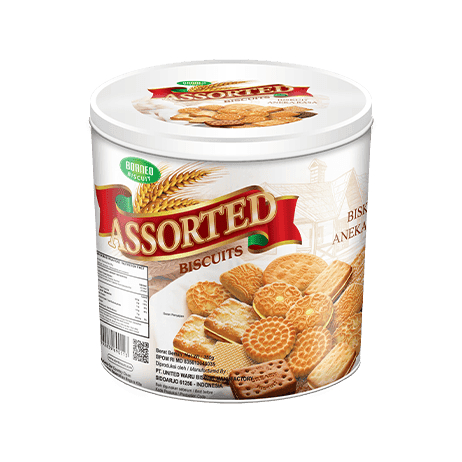 Biskuit Lebaran Borneo Assorted 350gr UBM / Biscuit Borneo / Biscuit Bulat