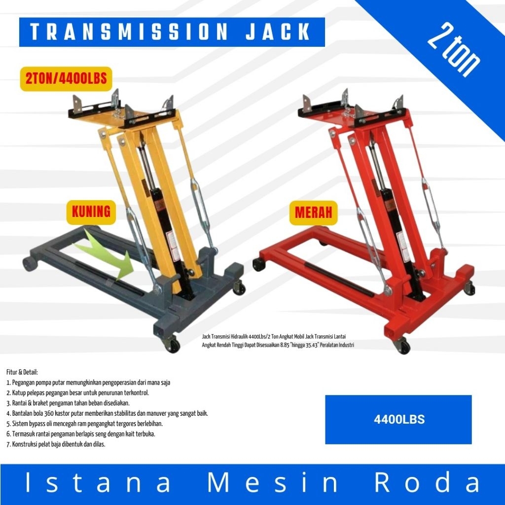 Transmission Jack / Dongkrak Transmisi Mobil 2 TON model dongkrak ceper kapasitas 2 ton