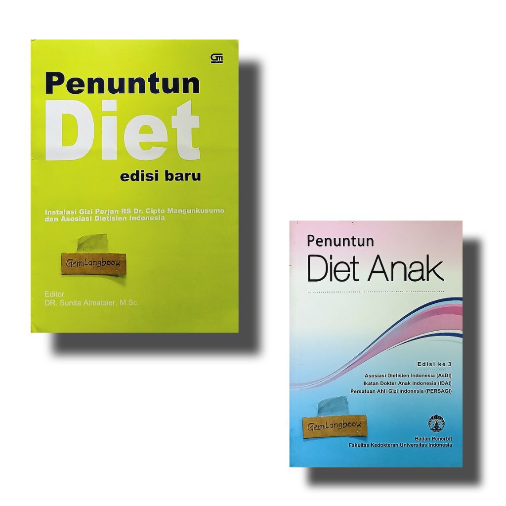 Paket 2 Buku Gizi Penuntun Diet Ed. Baru dan Penuntun Diet Anak Ed. 3
