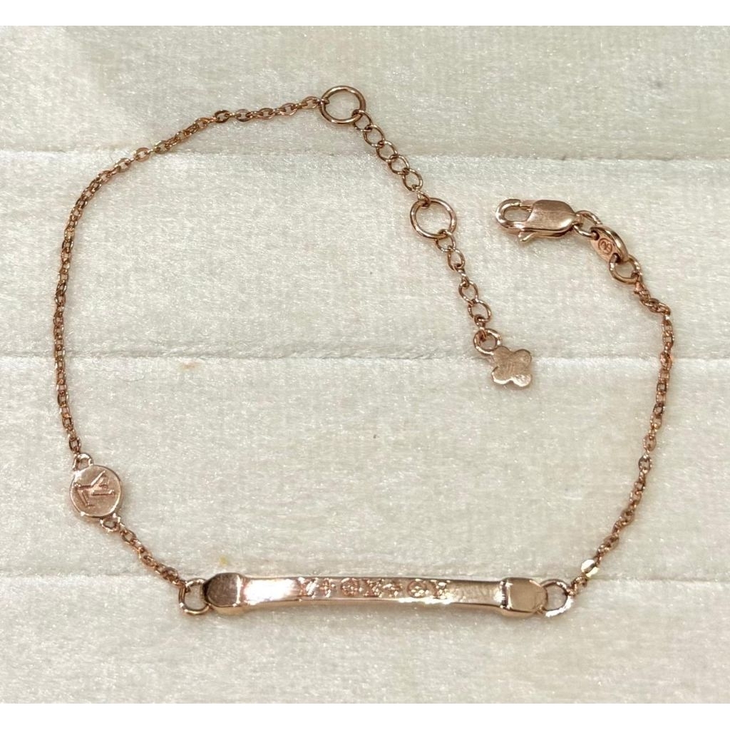 Gelang Rantai Emas Plat L* kadar 8k RoseGold