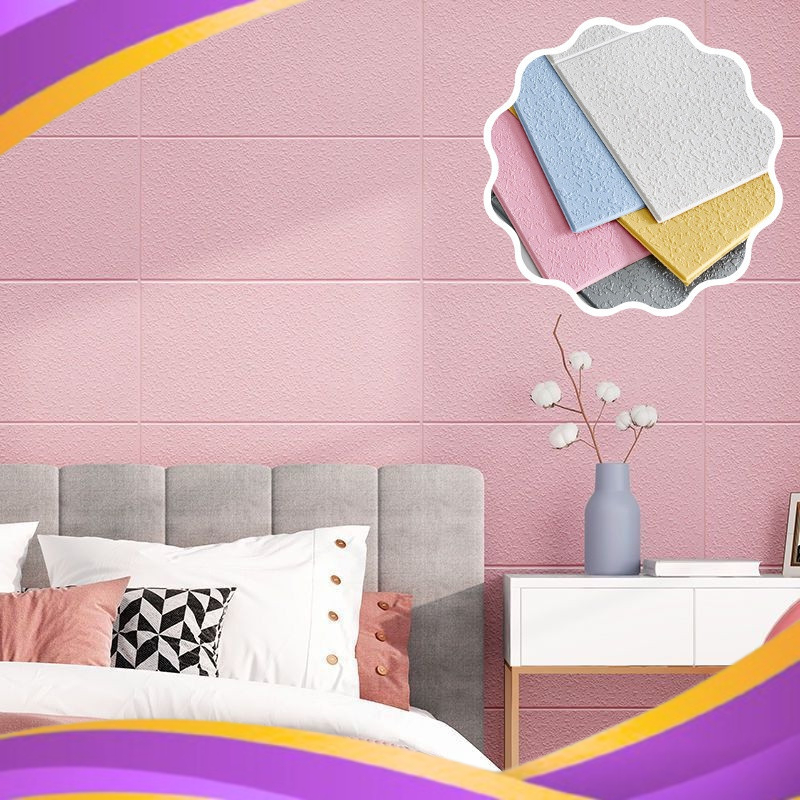 HL0541 Wallpaper Dinding Foam 3D Sticker Wall Decoration Dekorasi Rumah Wallpaper atap plafon