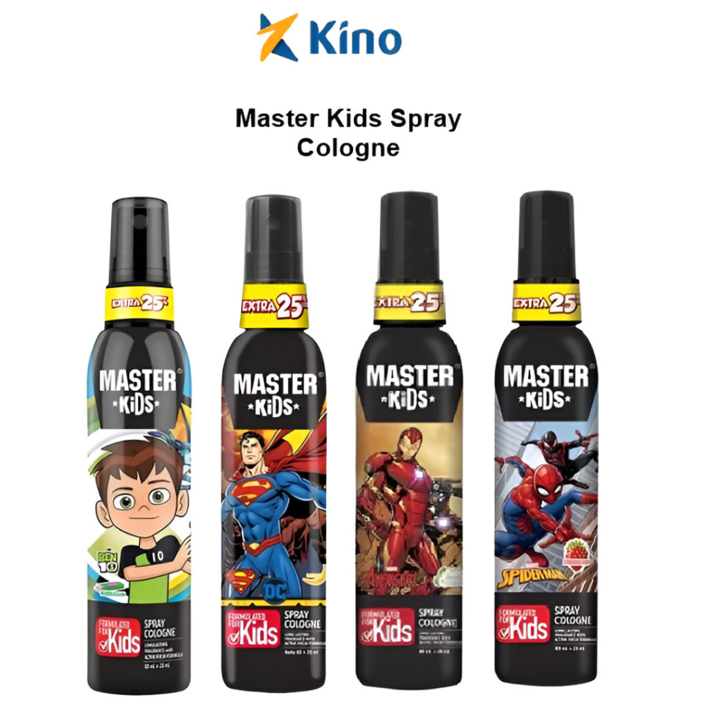 Master Kids Spray Cologne 100ml Parfum Anak Wangi Tahan Lama Superhero Batman Spiderman Original Ori