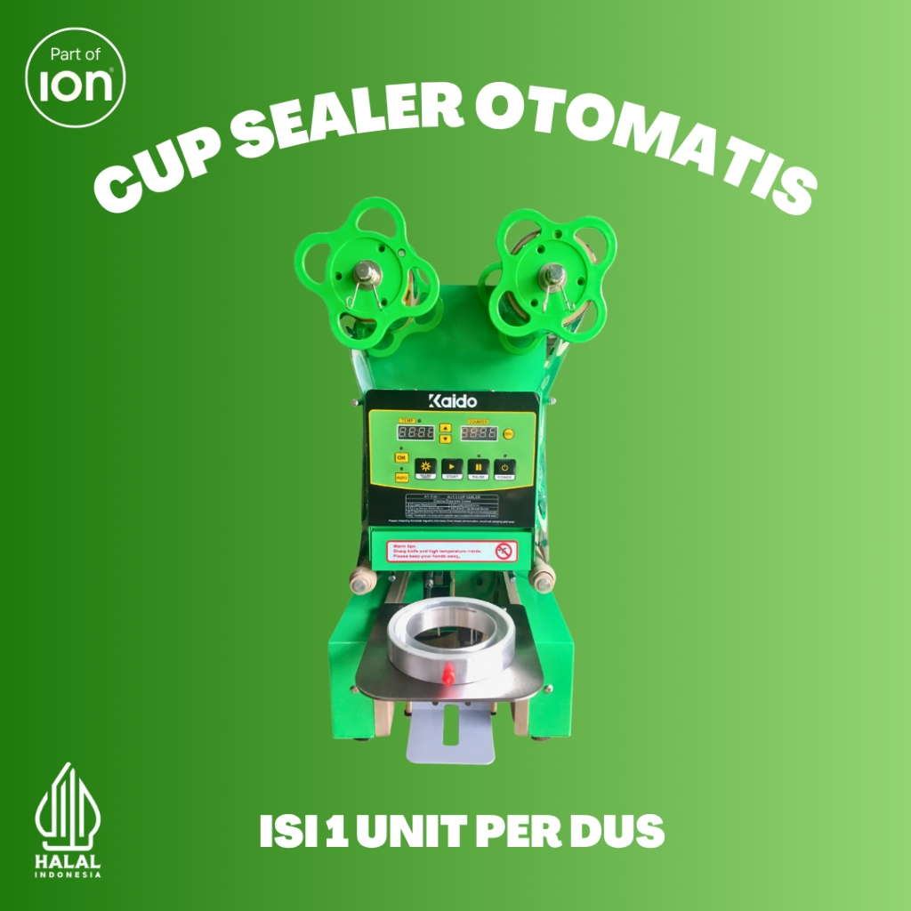 Mesin Cup Sealer Full Otomatis KAIDO Mesin Press Gelas 12 - 22 OZ / Mesin Seal Otomatis / Mesin Seal