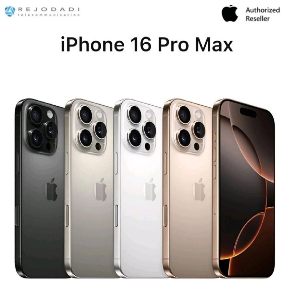 HP IPHONE 16 PRO MAX [256GB/512GB/1TB] - Garansi Resmi 1 Tahun