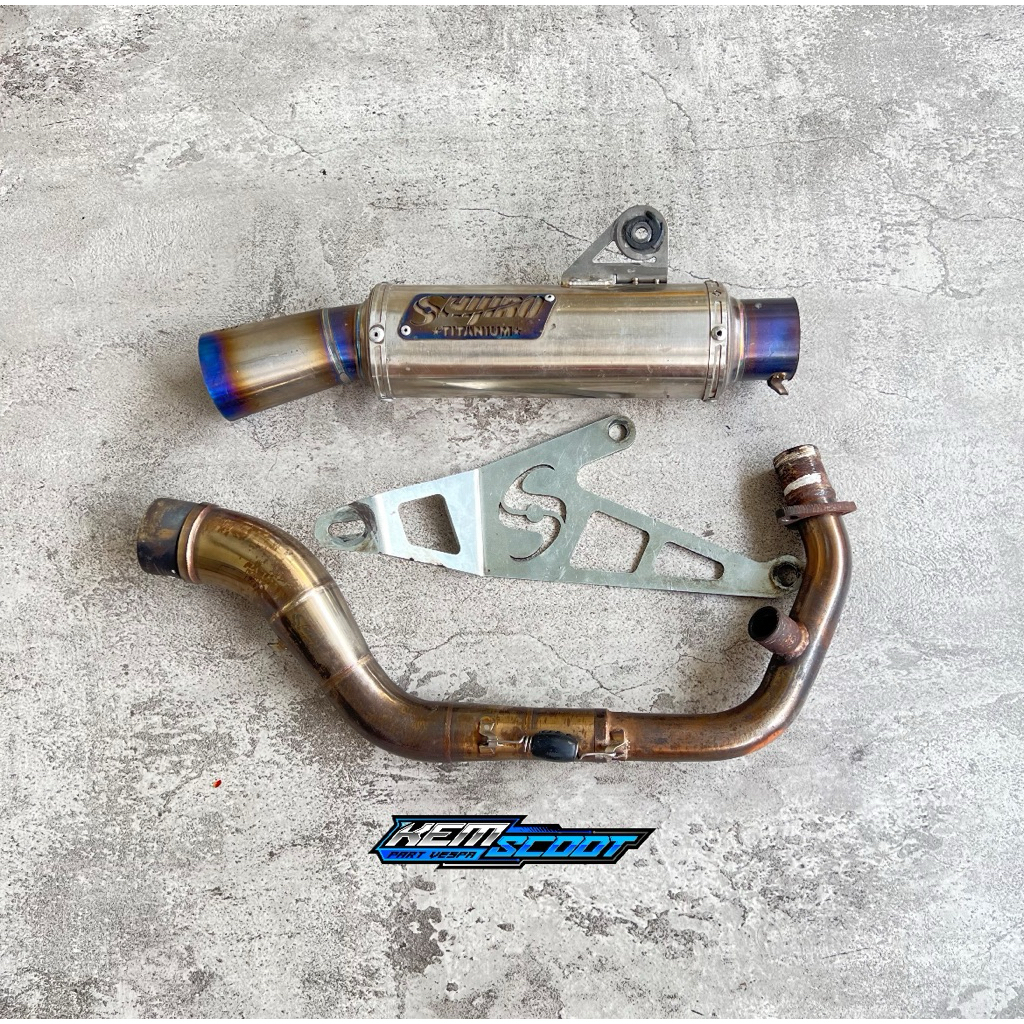 Knalpot Shijiro RC Power CT Titanium(second) Vespa Sprint Primavera S LX