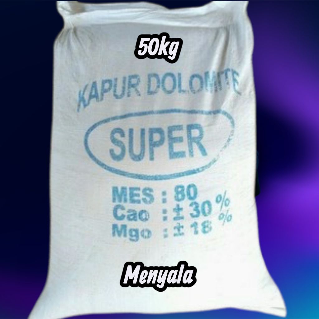 KAPUR DOLOMITE 50KG UNTUK MENAIKAN PH TANAH PADA TANAMAN