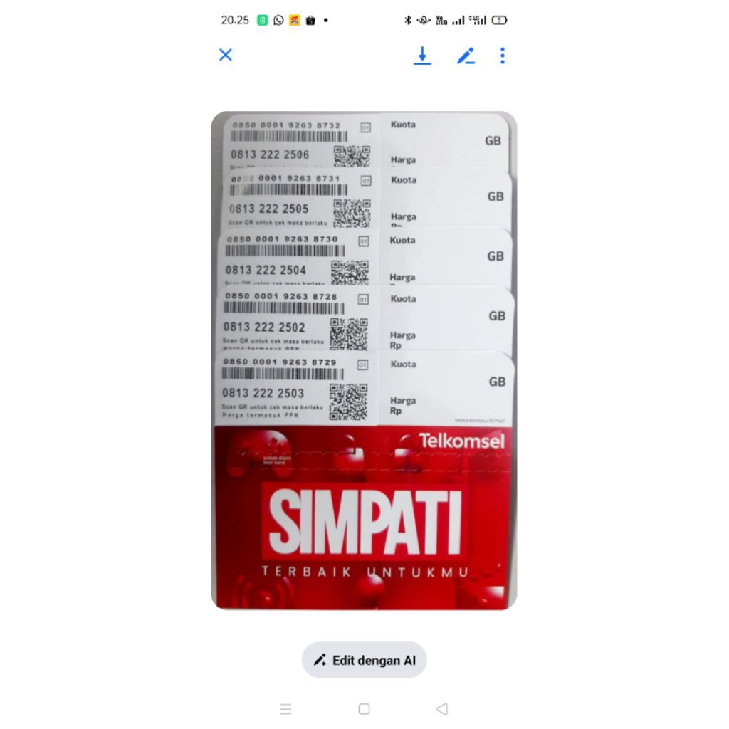 Telkomsel 11 digit