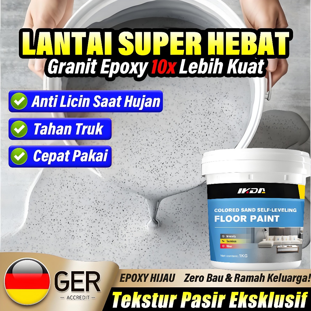 10 in 1 cat lantai epoxy pasir Otomatis leveling cat lantai epoxy lantai semen Anti tekanan tahan au