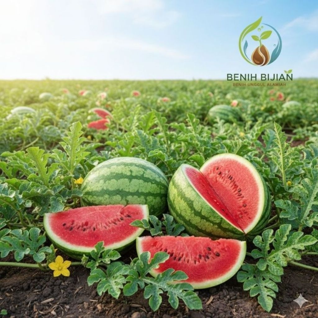 50 biji benih semangka merah