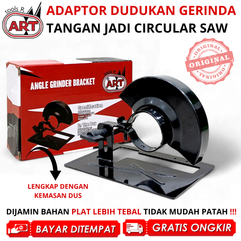 Adaptor Gerinda Jadi Circular Saw Dudukan Gerinda Tangan Stand Holder SET Mata Gergaji TERLARIS