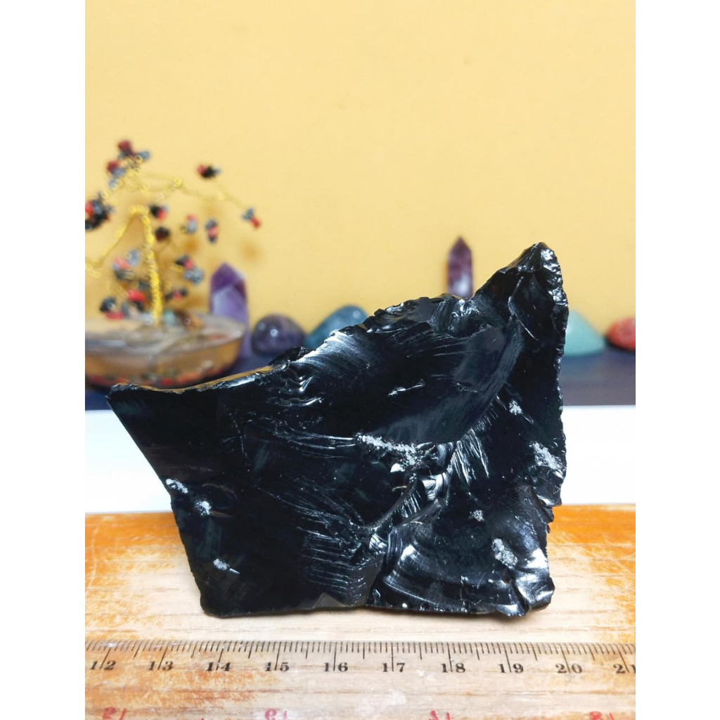 Natural Black Obsidian Rough (10)