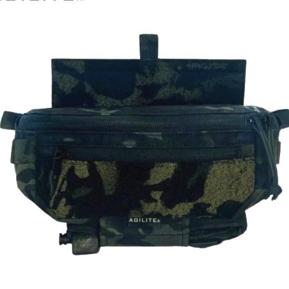 Agilite Six Pack Hanger Pouch - Dangler Drop Vest - Multicam Black