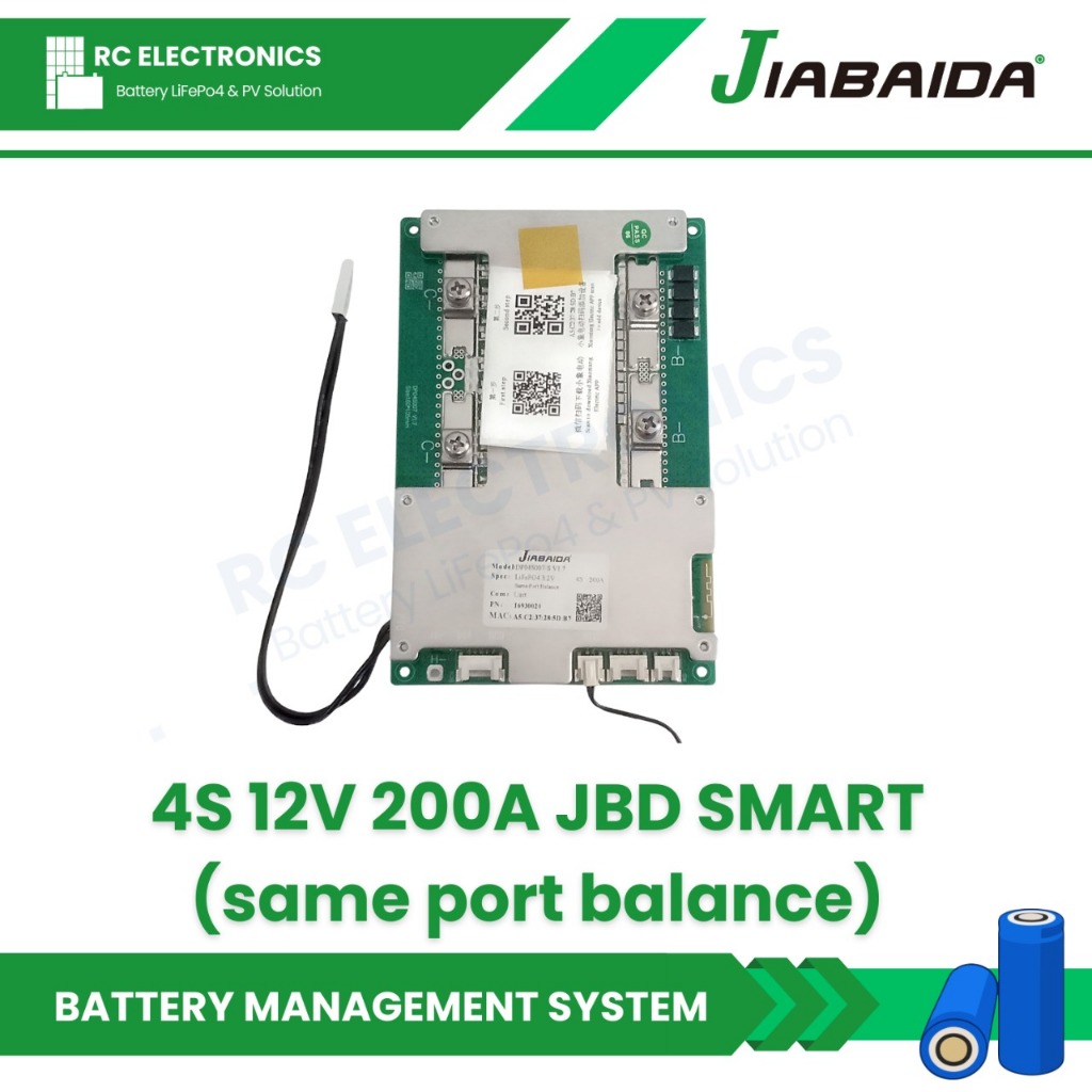 BMS 4S 12V 200A JBD SMART (same port balance)