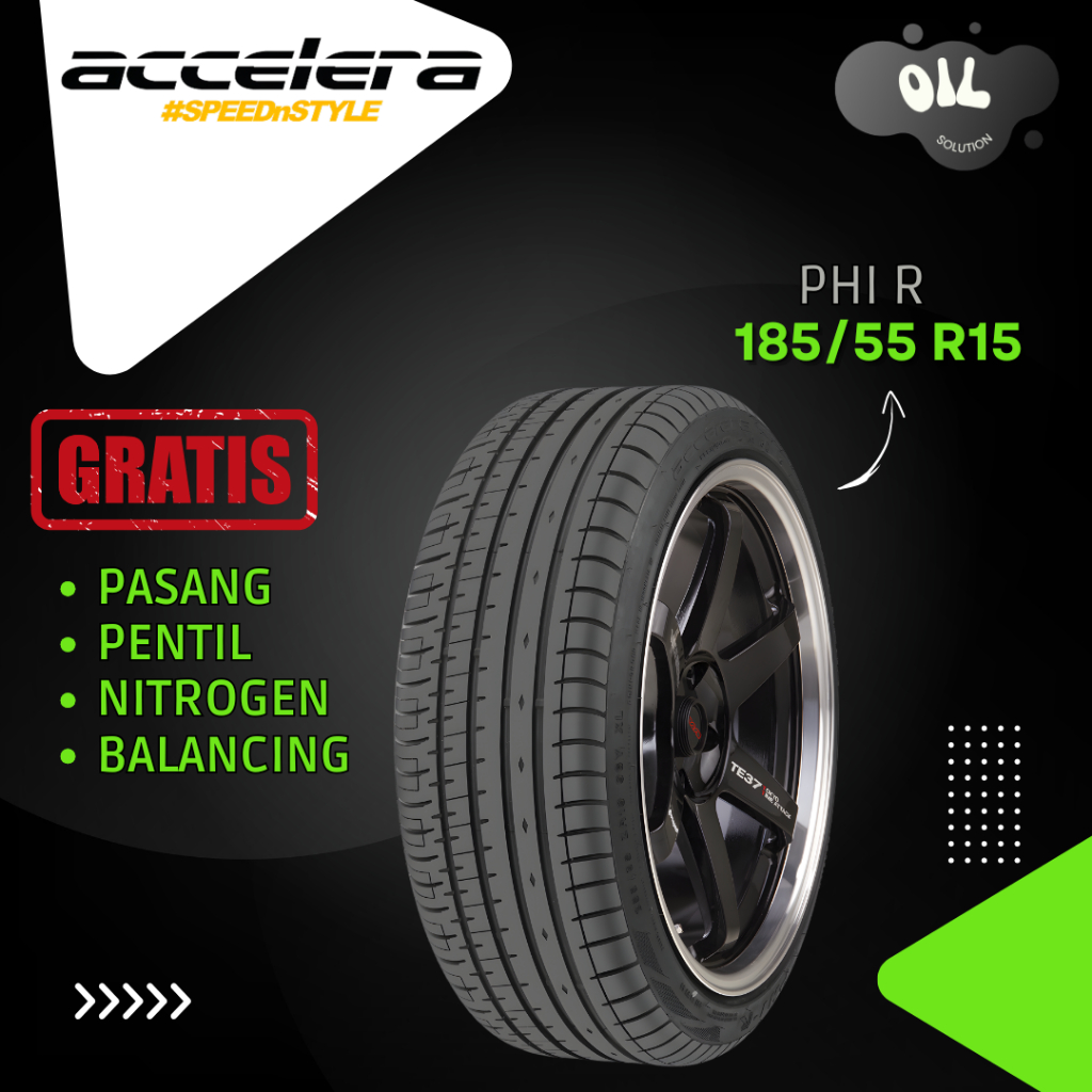 Accelera PHI-R 185/55 R15 - Accelera PHI R 185 55 R15 Ban Mobil Brio Jazz Fiesta City