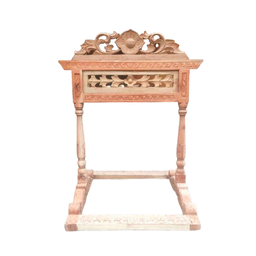 Stand Dudukan Rebab Kayu Mahoni Ukir Kelas Premium