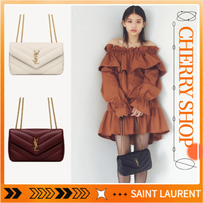 Saint Laurent LOULOU Small Women's Crossbody Bag, YSL Shoulder Bag