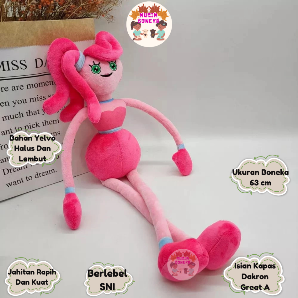 63Cm New Big Spider Huggy Wuggy Mommy Long Legs Game Character Toy Kids Gifts Hadiah Anak