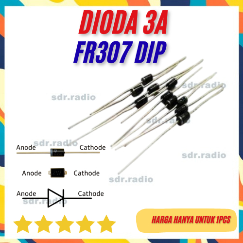 FR307 3A 1000V dioda diode FR 307 3 A 1000 V dioda fr307 3a dip