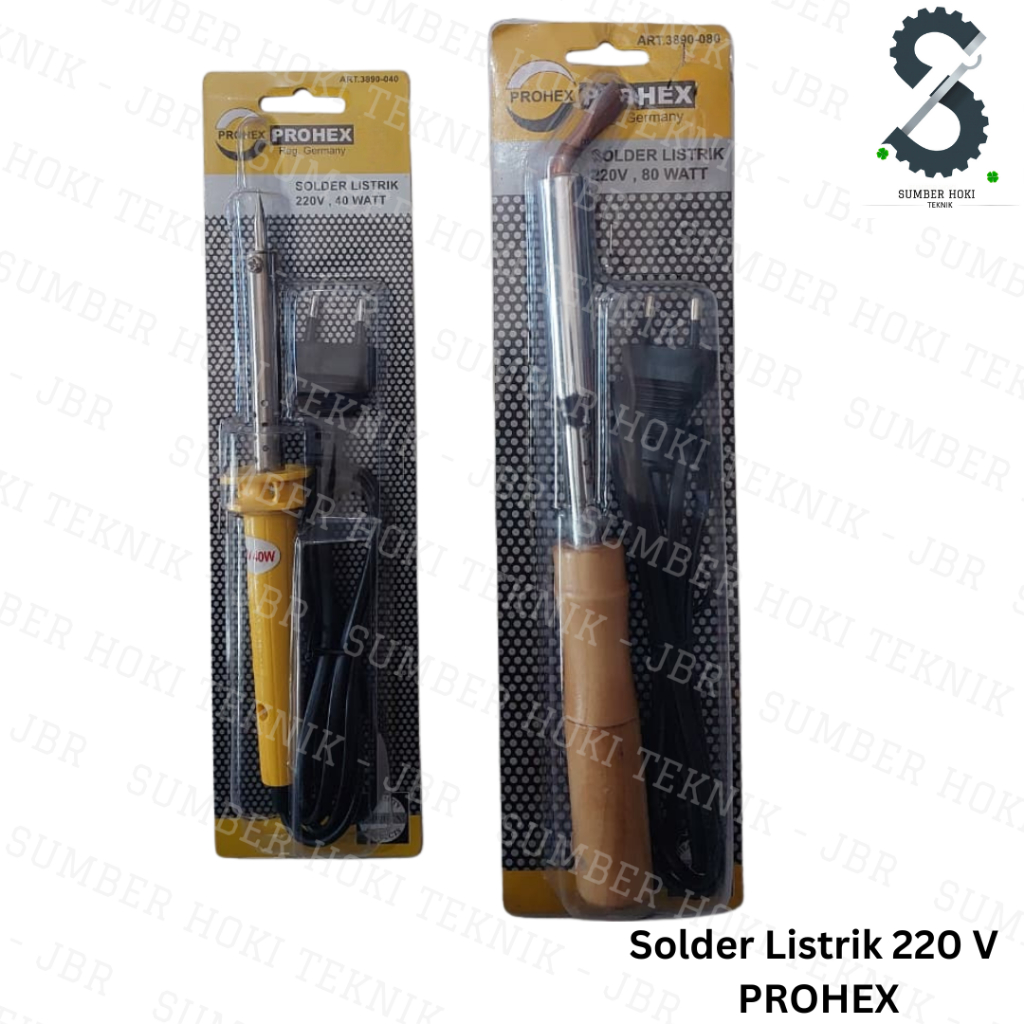 Solder Listrik PROHEX 40 watt / 80 watt ORIGINAL. Solder Kabel / Listrik / Elektronik 200V
