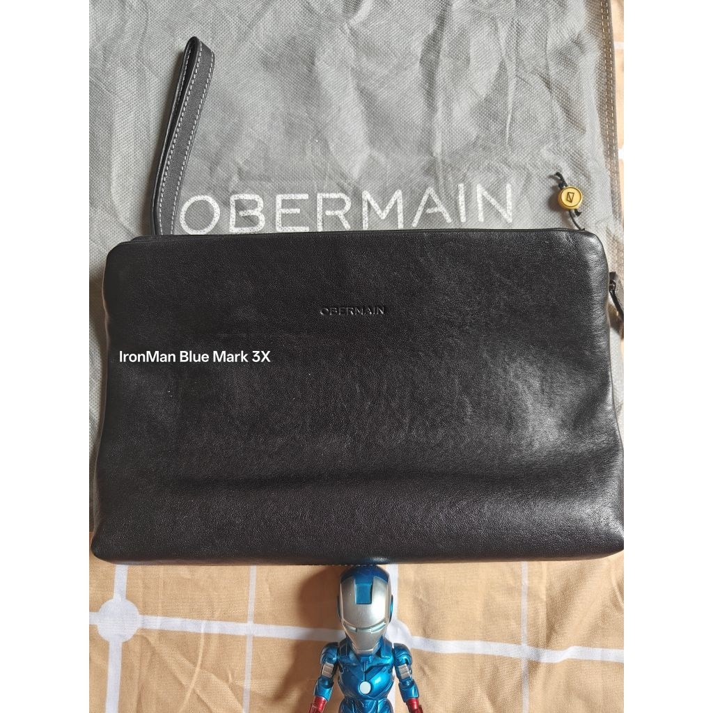 Clutch Obermain Hand bag Leather Wallet Handbag Preloved