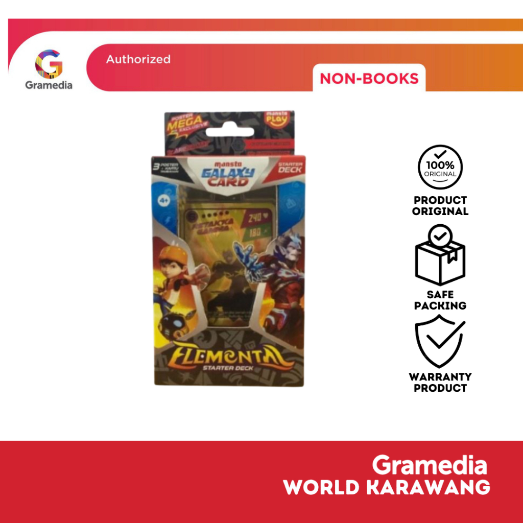 Gramedia Karawang - Starter Deck Elemental Boboiboy Monsta Galaxy Card