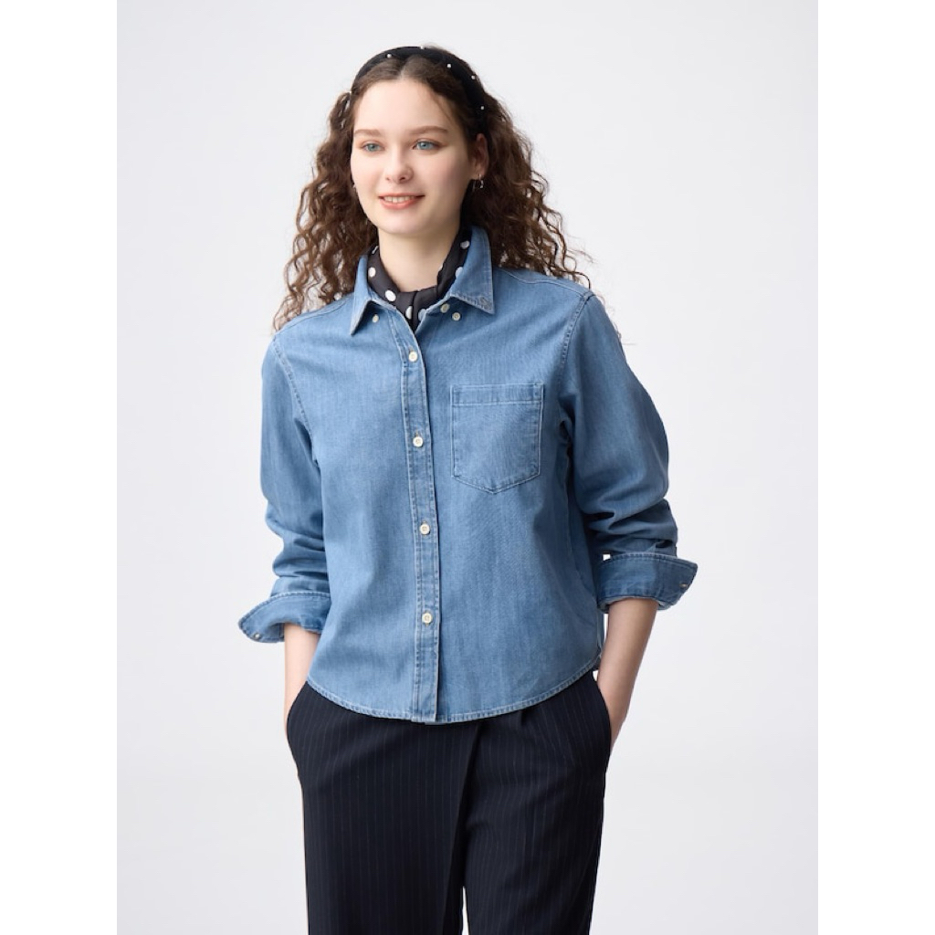 GU DENIM SHORT SHIRT JAPAN