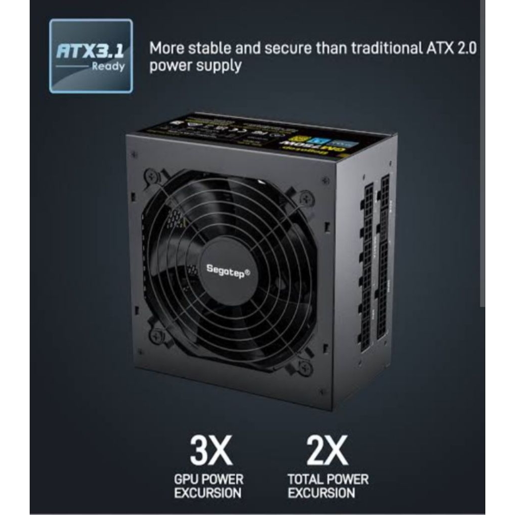 Segotep M750 Gold Fully Modular ATX3. 1/5.1 Flat Cable PSU
