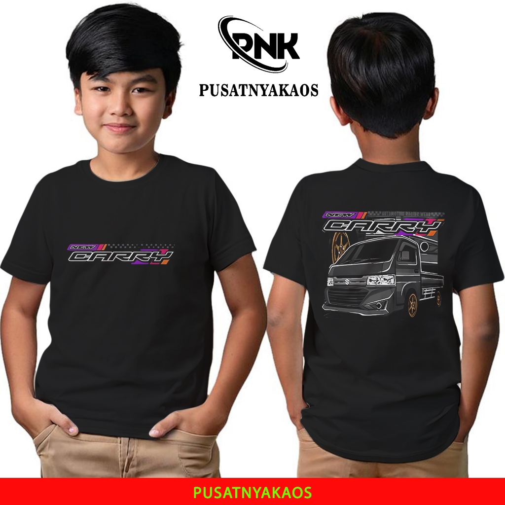 Kaos Anak Motif Mobil Suzuki New Carry Pickup Modifikasi -  Kaos Anak Usia 1 Tahun-12 Tahun -Bis Tel
