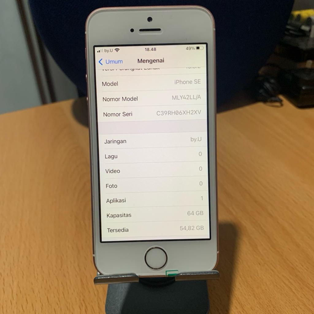 iPhone SE gen 1 2016 64Gb rose gold ex koleksi bagus