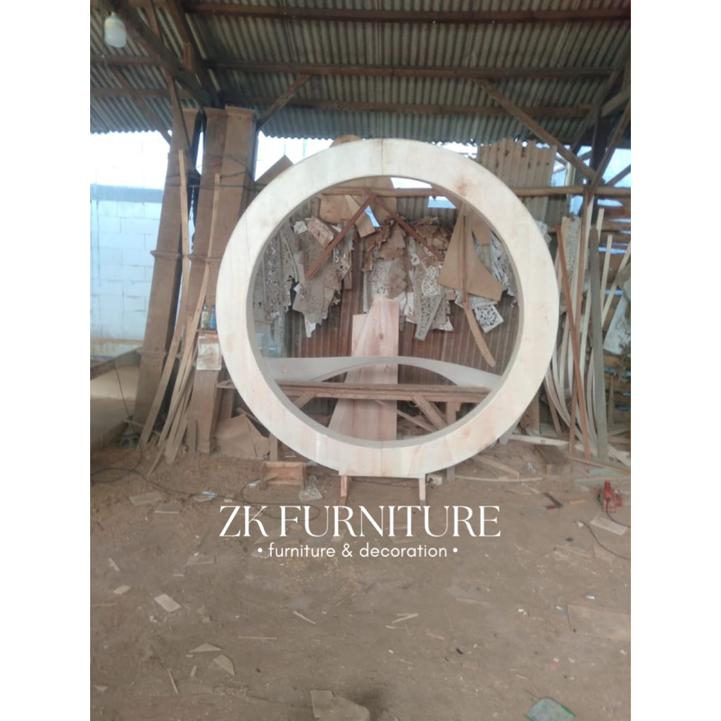 Lingkaran dekorasi pelaminan / Dekorasi lamaran / Backdrop pelaminan