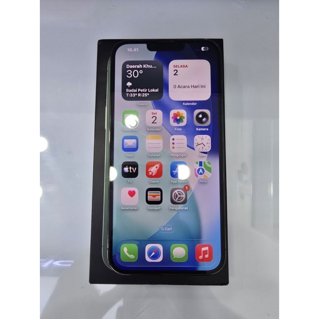 Iphone 13 Pro Max 128Gb Alpine Green Ex Garansi resmi Ibox
