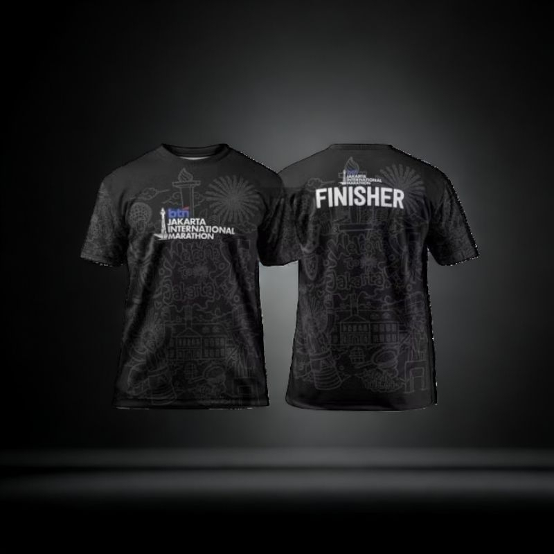 BTN Jakarta Marathon 2024- Jersey/Baju Olahraga Lari RUN /Gym/Badminton Anti Uv