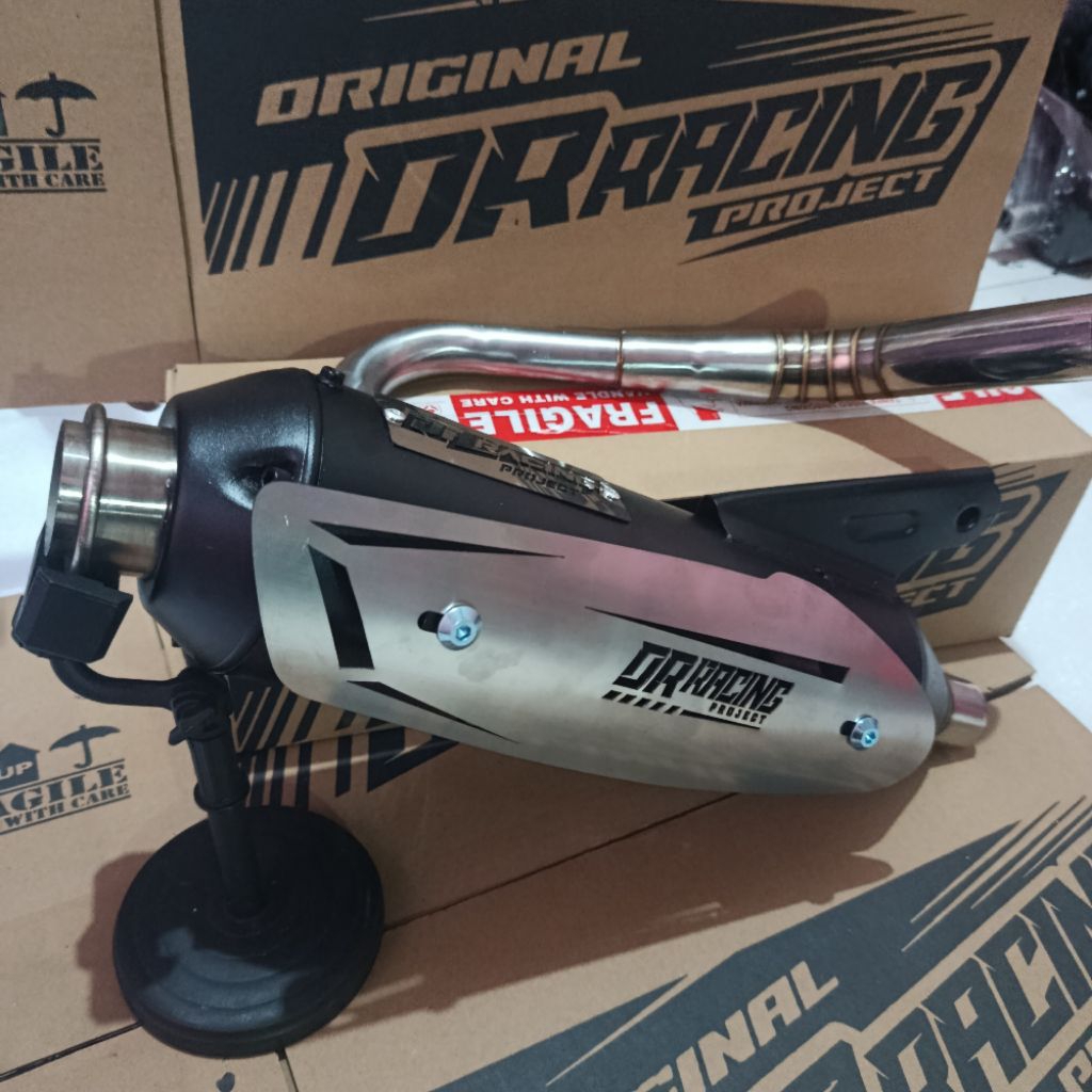 knalpot moncong kenochi standar racing inlet 38 out 45 original dr racing project beat karbu mio spo