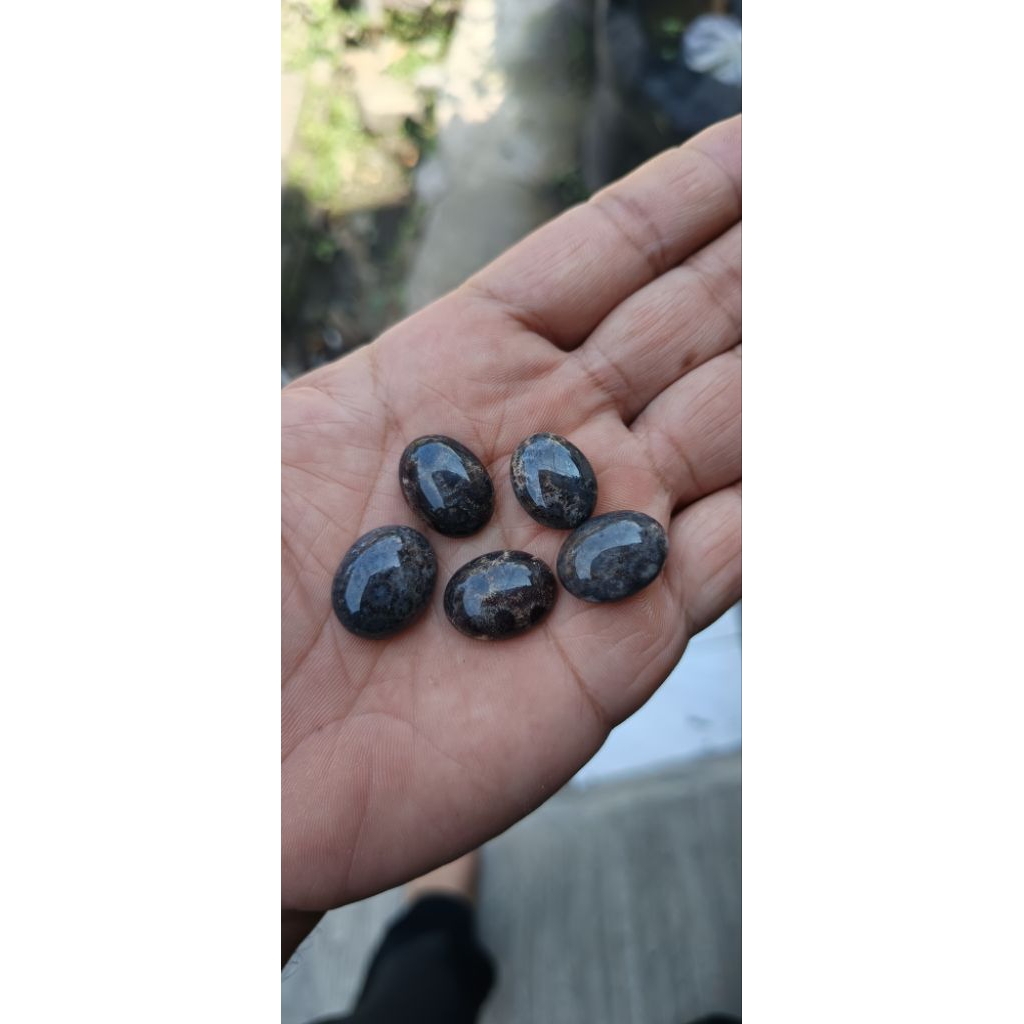 batu akik natural teratai hitam